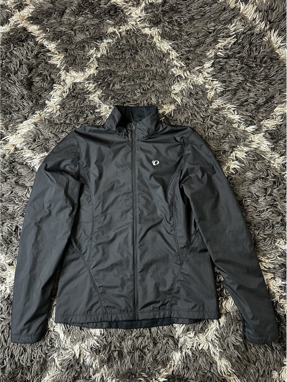 Pearl Izumi SELECT Womens Large Black Full Zip Cycling Bike Jacket Windbreaker